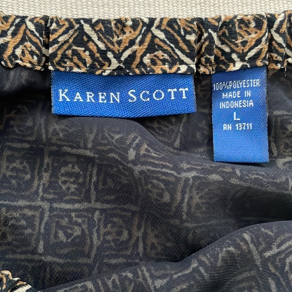 Large amber and black skirt - Picture 7 of 8